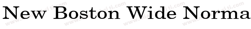 New Boston Wide Normal字体转换
